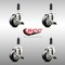 Service Caster 3 Inch 316SS Black Poly Swivel 3/4 Inch Expanding Stem Caster Set Brake SCC SCC-SS316EX20S314-PPUB-BLK-TLB-34-4 - alternate 3